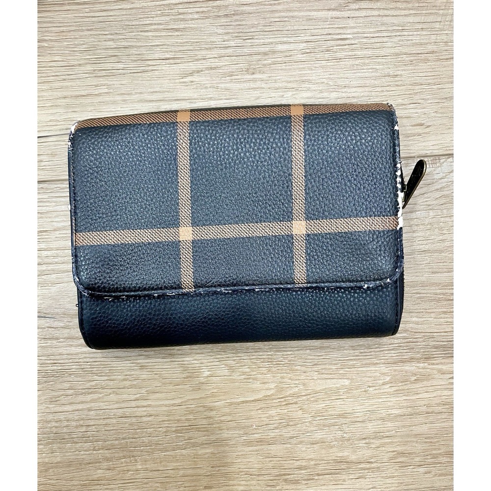 Thirty-One Plaid Wallet Volganik Rock Brown Crossbody Burgundy Bag 3-Pc Lot - Picture 12 of 16